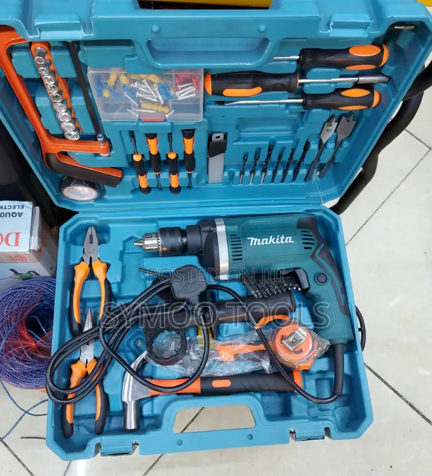 Brand New Corded Makita Drill Set - 1