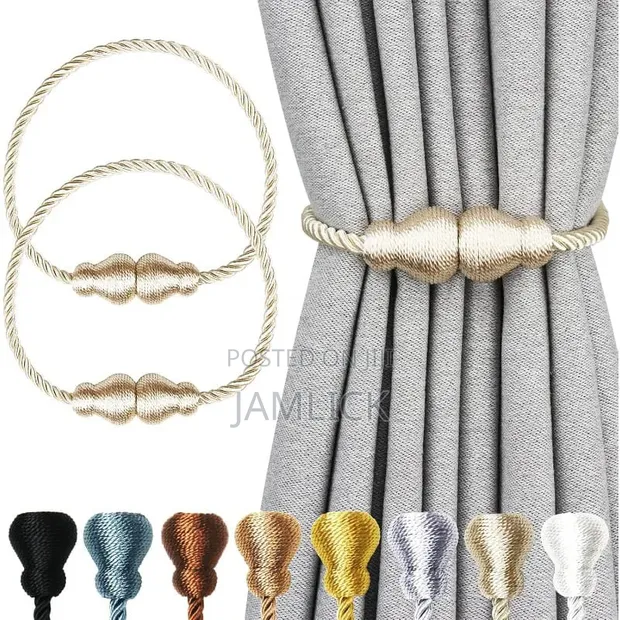 Magnetic Curtain Tiebacks - Brand New - 1