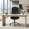 Executive High Backrest Leather Office Chair - Brown - 4