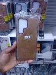 Brown Leather Back Cover for Samsung Galaxy S25 Ultra - 1