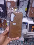 Brown Faux-Leather Back Cover for Samsung Galaxy S24 Plus - 1