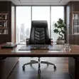 Executive Swivel Function Senior Office Chairs - Black - 3