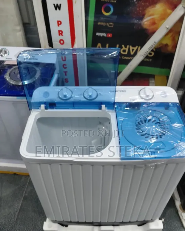 Smartpro SEMI Automatic Washing Machine Twin Tub 8kg White - 1