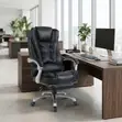 Leather Boss High Backrest Office Chair - Black - 2