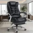 Leather Boss High Backrest Office Chair - Black - 3