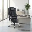 Leather Boss High Backrest Office Chair - Black - 4