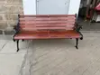 Modern Garden Bench with Armrest - 4