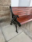 Modern Garden Bench with Armrest - 5