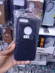 Black Faux Leather Back Cover for iPhone 7 Plus/8 Plus - 1