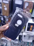 Black Faux Leather Back Cover for iPhone 7 Plus/8 Plus - 2