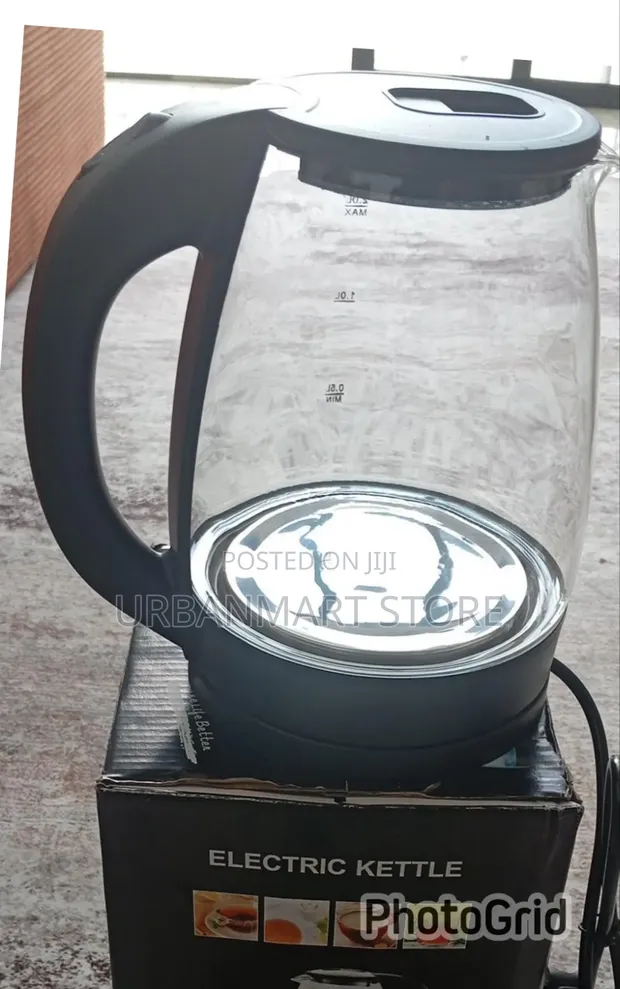 Glass Electric Boiling Kettle - Cordless - 1