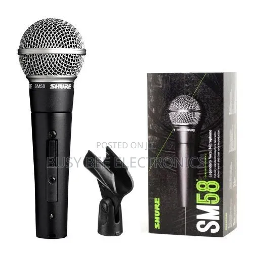 Shure SM58S Dynamic Vocal Microphone with On/Off Switch - 1