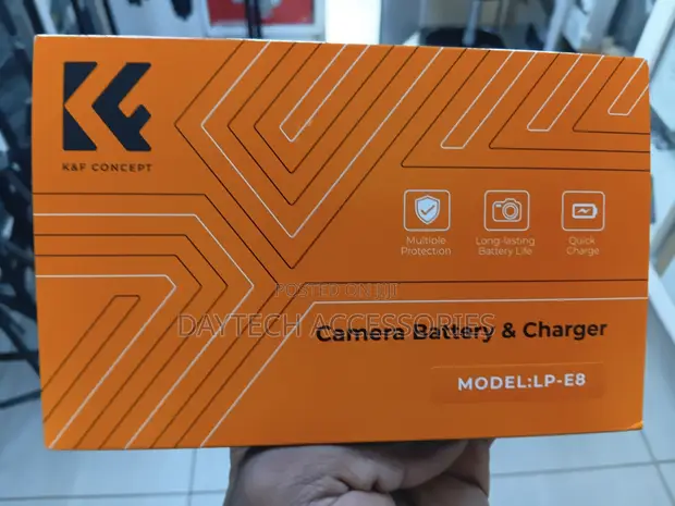 K&F Canon LP-E8 Battery Kit - 2 Batteries & Dual Charger - 1