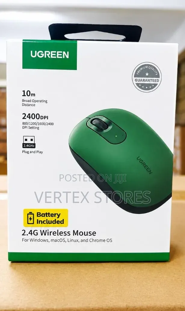 Ugreen MU105 2.4GHz Wireless Mouse (Celadon Green) - 1