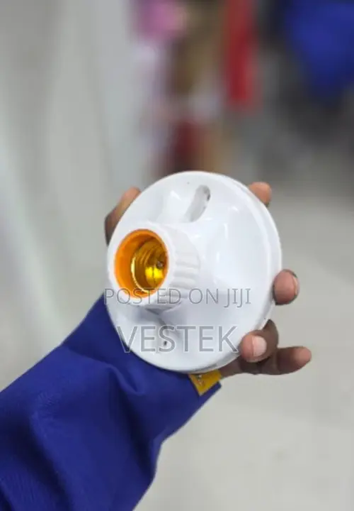 Hidden Camera Ceiling Bulb Socket Adapter - Motion Detection, Remote View - 1