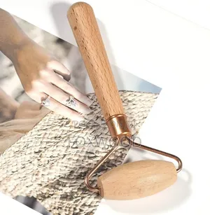Wooden Roller Face Massager Tool