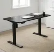 Black Electric Adjustable Office Desk - 1