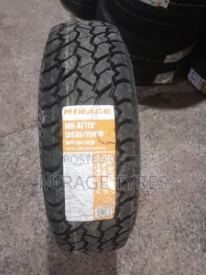 Brand New Mirage Tyres 235/75R15 - 4x4 SUV All-Terrain