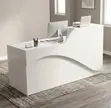 1.6M White Office Reception Counter Desk - 2