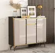 Bedroom Storage Cabinet - White Wood Finish - 4