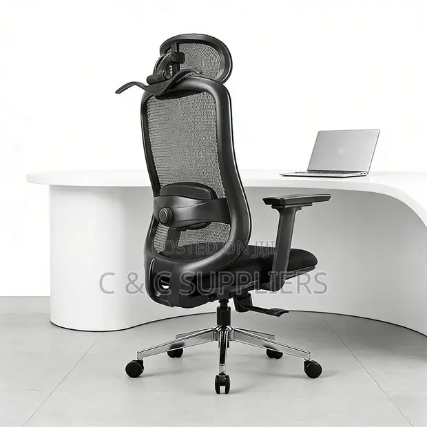 Executive Mesh Work Chair - Black - 1