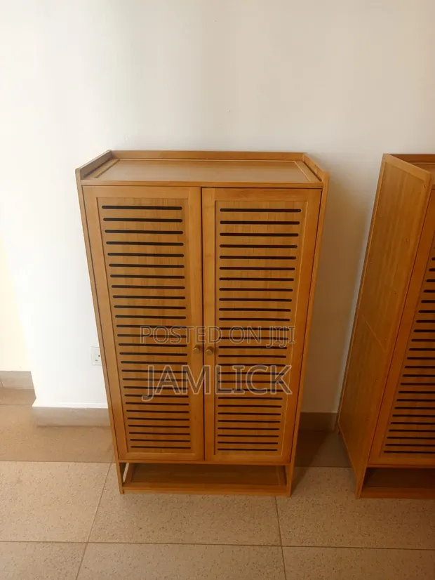 Bamboo 6-Layer Cabinet Shoe Rack - 1