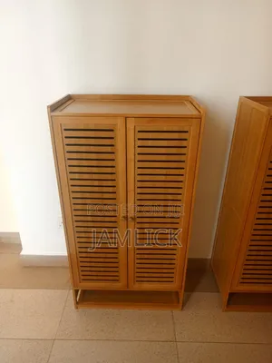 Bamboo 6-Layer Cabinet Shoe Rack