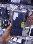 Black Faux-Leather Back Case for Samsung Galaxy S23 Ultra - 1