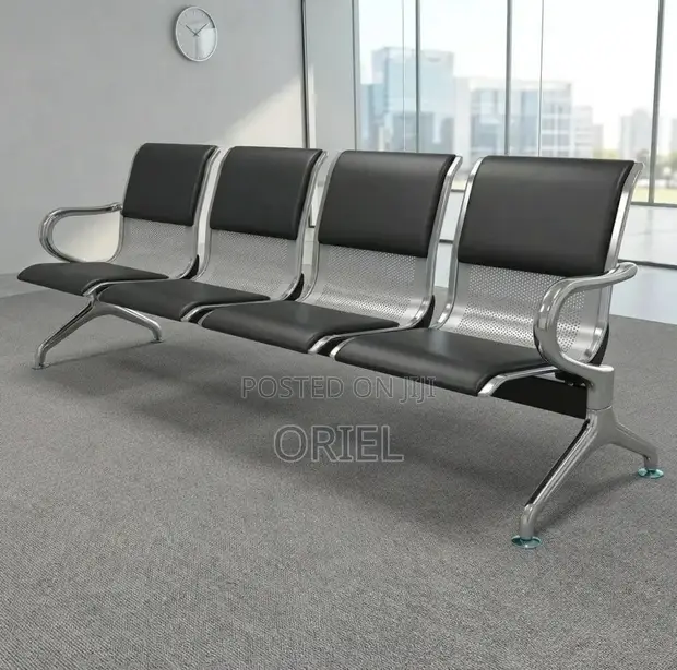 4-Seater Upholstered Corporate Office Bench - 1