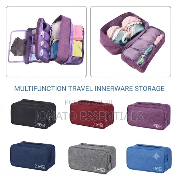 Multifunction Travel Underwear & Toiletry Storage Bag - 1