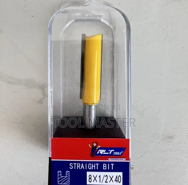Straight Router Bit - 8mm Shank, 1/2-inch Cut - 1