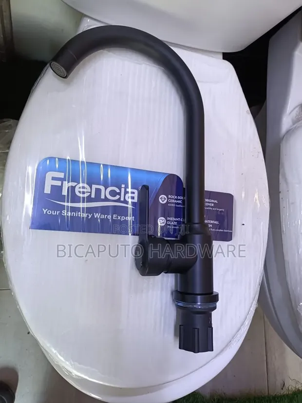 Kitchen Pillar Mixer Tap - Black - 1