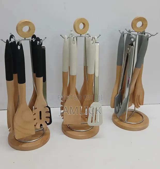 Serving Spoon Set with Stand - Brand New - 1