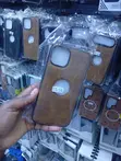 Brown Faux-Leather Case for iPhone 13/14 with MagSafe Ring - 2