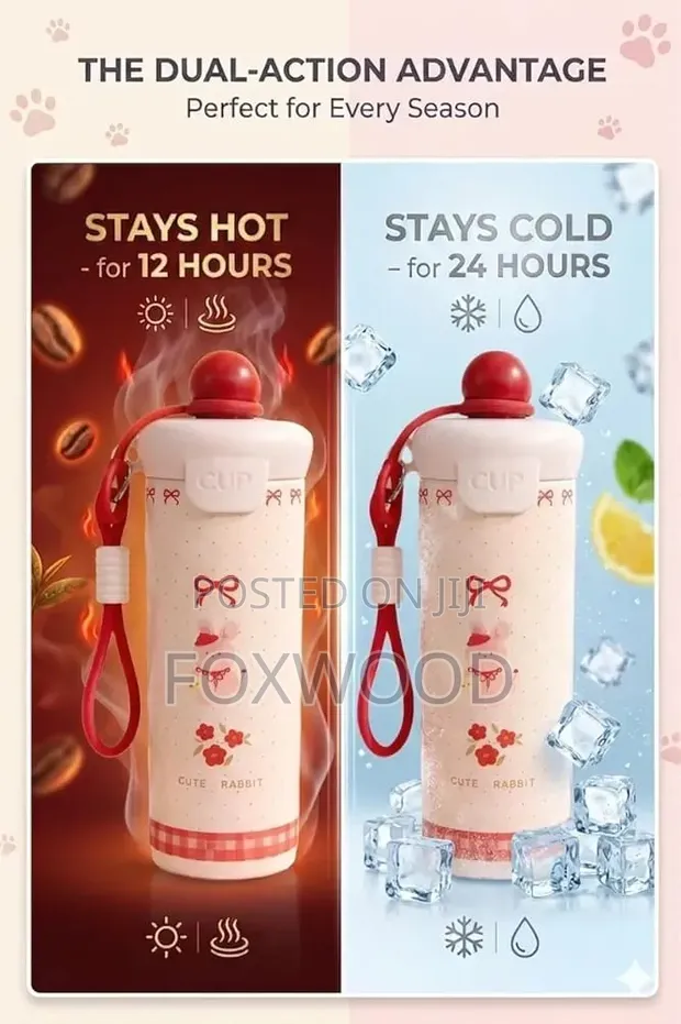 ACE Insulated Water Bottle, 750ml, Stainless Steel - 1