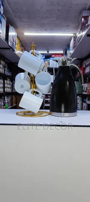 Tea Set with 6 Signature Mugs & Unbreakable Flask