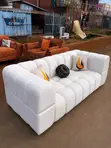 Spacious 3 Seater Sofa with Free Throw Pillows - 2