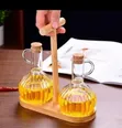 2-in-1 Borosilicate Glass Oil & Vinegar Jars (650ml) - 2