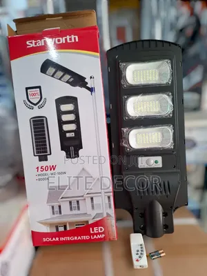 100W Solar Street Light - High Efficiency 120° Beam