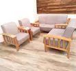 7-Seater Wooden Armrest Sofa Set - 4