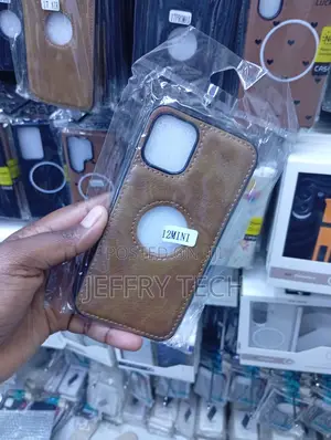 Brown Faux Leather Case for iPhone 12 Mini