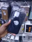 Black Faux-Leather Logo Phone Case for iPhone 11 Pro - 2