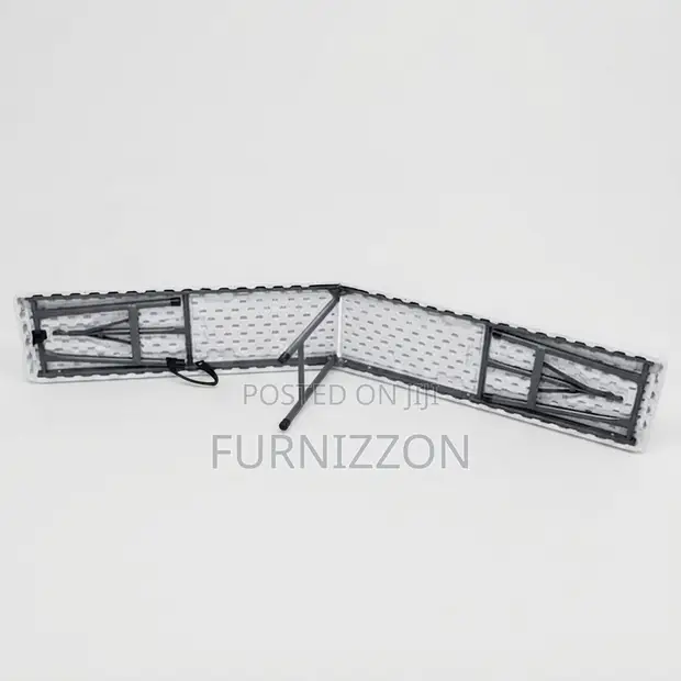 White Plastic Folding Bench - 1