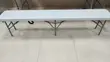 White Plastic Folding Bench - 4