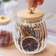 Ribbed Glass Storage Jar 600ml - 4