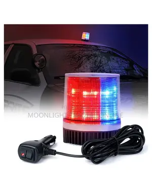 Red & Blue LED Beacon Warning Light