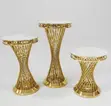 Luxury Gold Hourglass Cocktail Table - 1