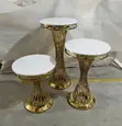 Luxury Gold Hourglass Cocktail Table - 2