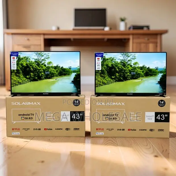 Solarmax 43 Inch Smart Android QLED TV - Flash Sale - 1