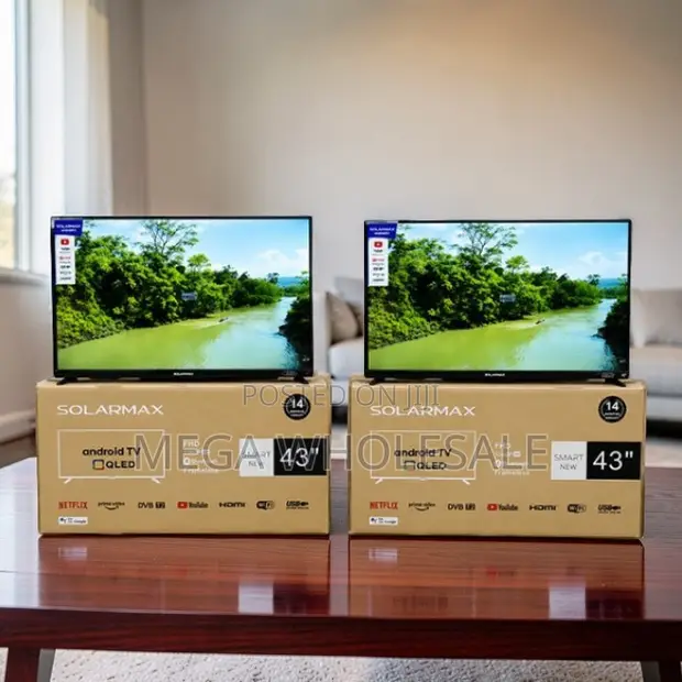 Solarmax 43 Inch Smart Android QLED TV - 1